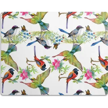 Miska pro psa Podložka pod misku pro psa Barevní ptáci 60x40 cm