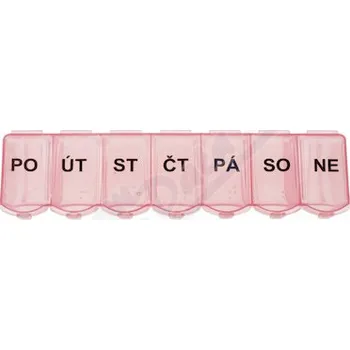 Dávkovač léků Dávkovač léků 7 dní růžový