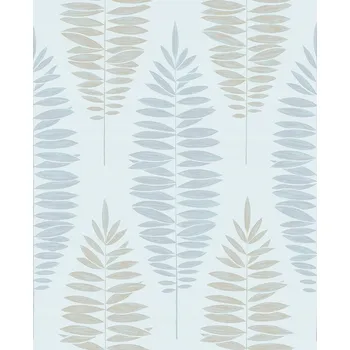 Tapeta Tapeta šedá exotické listy Vermeil 104146