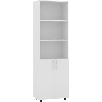 regál Slevadoma Policový regál s dvířky SD-05 | OFFICE TOP | OFFICE TOP Barva: Bílá