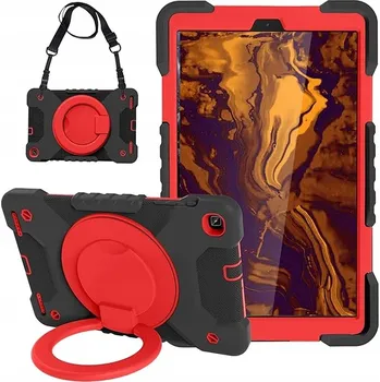 Pouzdro na mobilní telefon Pouzdro s Otočným Stojanem pro Samsung Galaxy Tab A 10.1 2019 Červené