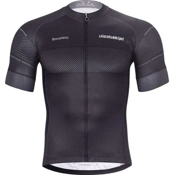 cyklistický dres BONAVELO Cyklistický dres s krátkým rukávem - GIRO D´ITALIA - černá