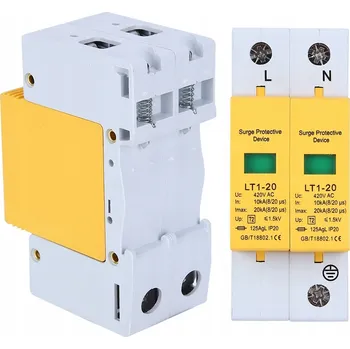 Bezpečnostní kamera SVODIČ PŘEPĚTÍ OCHRANA AC 420V 20KA 2P MONTÁŽ NA LIŠTU