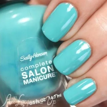 Lak na nehty Sally Hansen Lak na nehty Salon Complete Manicure Teesta Turquoise Č. 847
