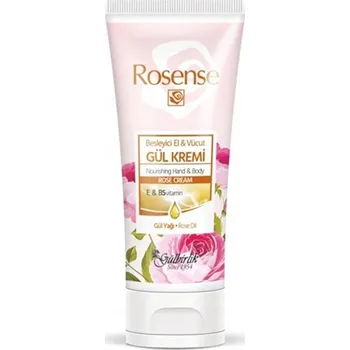 Péče o ruce ROSENSE Vyživující Růžový Krém na Ruce a Tělo 75 Ml