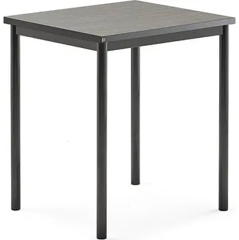 Psací stůl Stůl SONITUS, 700x600x760 mm, antracitově šedé nohy, deska s linoleem, tmavě šedá