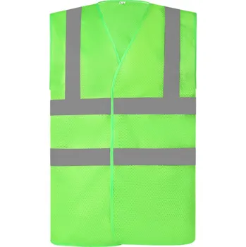 pracovní vesta Yoko Vesta HVW120 Hi-Vis, síťovaná, výstražná COT79W12012205-lime 2XL Zelená lime