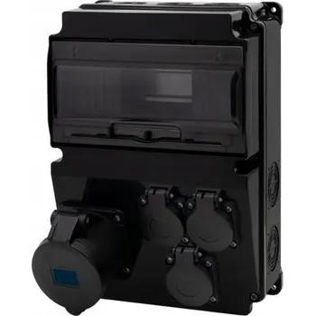 Rozvaděč Černý rozvaděč LAGO 10M SCENIC - zásuvky rovné 32A/3P, 3x230V F3.2893