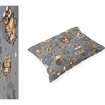Povlak na dekorativní polštářek Povlak na polštář 50x70 cm BAVLNA CERTIFIKÁT - Punk Animal Šedý
