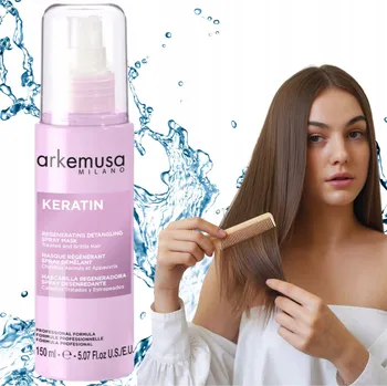 Vlasová regenerace Maska na Vlasy Ve Spreji pro Poškozené Vlasy Arkemusa Keratin Regenerating 150 ml
