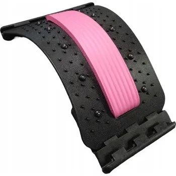 Masážní přístroj Pomůcka na protažení zad Masážní Přístroj Magnety Akupresura Růžová