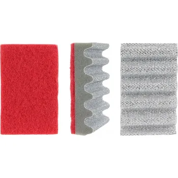 Houbička HOUBIČKA NA ČIŠTĚNÍ ROŠTU červená z plastu OBOUSTRANNÁ