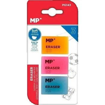 Set školních potřeb Gumka do ścierania super miękka 3szt