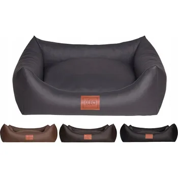 Pelíšek pro psa Leo4dog. Pohovka Natalie, pelíšek pro psa, ekologická kůže, 80x60 Grafit