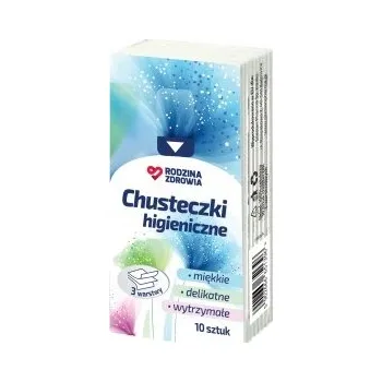 Papírový kapesník Hygienické kapesníčky bez vůně Rodzina Zdrowia 3vrstvé, 10 ks