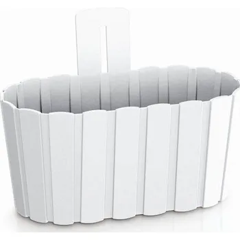 Zahrada Prosperplast Květináč závěsný BOARDEE WALL 27,4 cm - barva: bílá