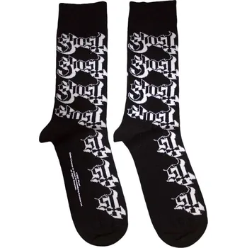 Pánské ponožky Ghost Ponožky Logo Pattern Black 40-45