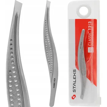 Kosmetická pinzeta STALEKS Pinzeta na obočí CLASSIC 12 TYPE 3 široká zkosená