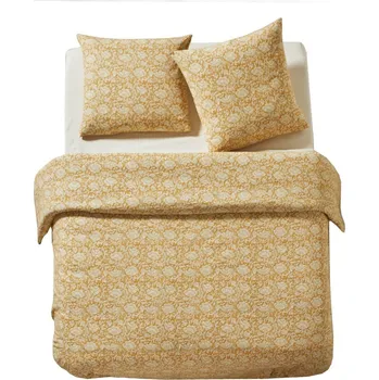 Povlečení Blancheporte Povlečení Laurette, bavlna okrová jednolůžko 140x200 + 65x65 cm