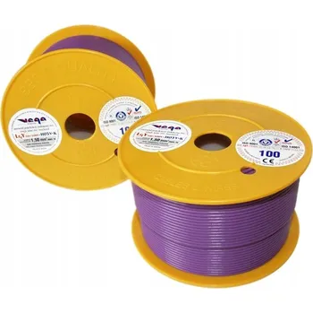 elektrický kabel Kabel LGY/H05V-K 1,50 mm2 100 m Fialový