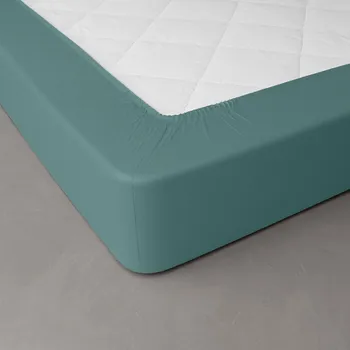 Prostěradlo Blancheporte Jednobarevné perkálové napínací prostěradlo, hloubka rohů 40 cm eukalyptová napínací prostěradlo 90x200cm