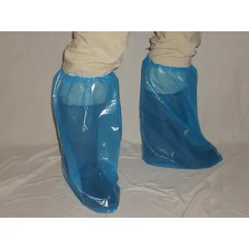 Vysoké návleky na boty Heksagon fólie 100 ks modré