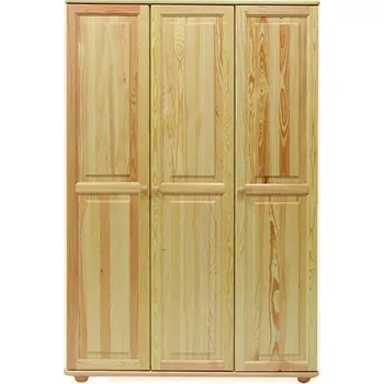 Šatní skříň Slevadoma Šatní skříň 63 Klasik Barva: Bezbarvý lak, Šířka: 120 cm