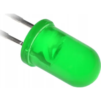 Dioda LED dioda 12V 5mm kulatá L53G THT zelená