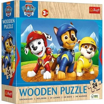 TREFL Dřevěné Tlapková patrola: Roztomilý tým psů 24 dílků