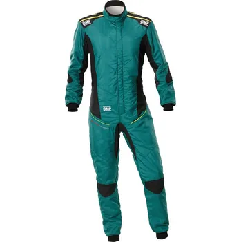 Moto kombinéza OMP Kombinéza Tecnica Super Light 46 Zelená / Zářivá žlutá