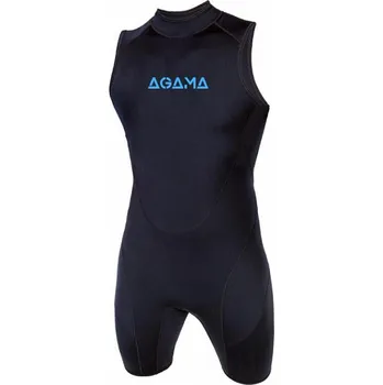 Neoprenové oblečení AGAMA Pánské neoprenové plavky SWIMMING 2 mm ČERNÁ
