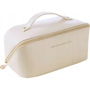 Kosmetická taška Kosmetická taštička Amaza Rose K dámská kožená béžová