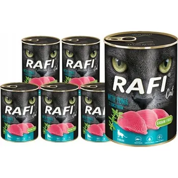 Krmivo pro kočku Mokré krmivo pro kočky Rafi tuňák 400g, sada 12 ks