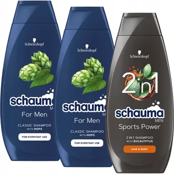 Šampon Schauma For Men 3x400ml šampon na vlasy