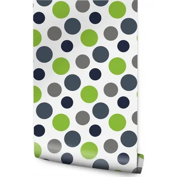 Fototapeta Tapeta Šedé a Zelené Tečky /72128199