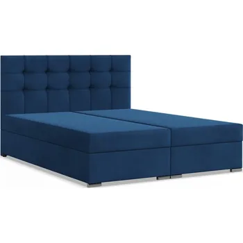 Postel Čalouněná postel ELDA 160x200 cm s pružinovou matrací Modrá I