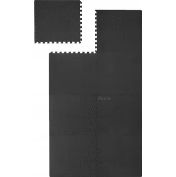 OCHRANNÁ GUMOVÁ PODLOŽKA PODLAHA PUZZLE 60x60 DO POSILOVNY POD ZAŘÍZENÍ 8 KUSŮ