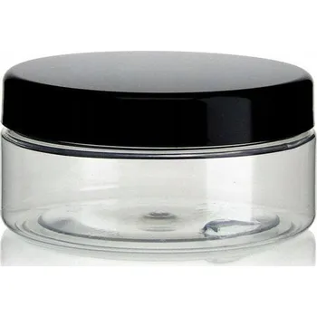 Sklenice PET LAHVIČKA 300ML S ČERNÝM VÍČKEM