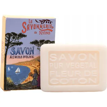 Mýdlo Mini parfémované mýdlo v krabičce La Savonnerie de Nyons KVĚT BAVLNY 25g