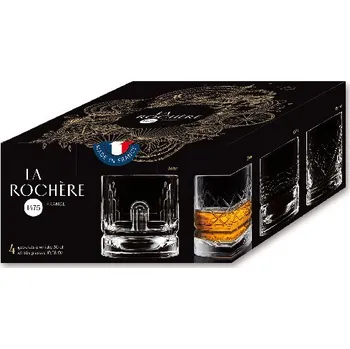Sklenice Sklenice na whisky 0,3L, DANDY, set 4ks, čirá|La Rochere