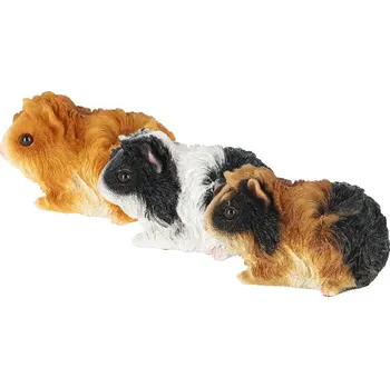 Zahradní dekorace Zvířátka a postavy OUTDOOR TRUE TO NATURE Morče, 11cm, balení obsahuje 3 ks!|Esschert Design