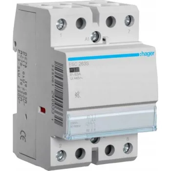 Stykač Tichý stykač ESC263S 63A 230V 2NO Hager