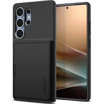 Pouzdro na mobilní telefon Spigen Slim Armor CS Black Samsung Galaxy S25 Ultra ACS08967