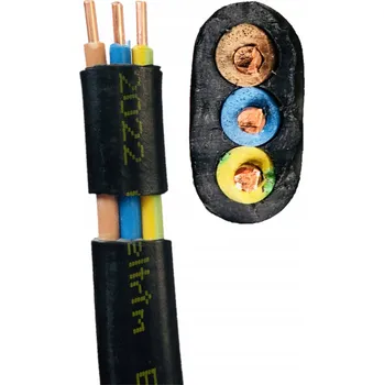 elektrický kabel Plochý kabel YDYp Eltrim 3x1,5 mm2, délka 1,00 m