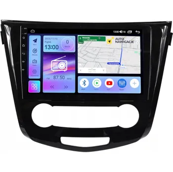 GPS navigace AUTORÁDIO S GPS NAVIGACÍ NISSAN QASHQAI 2, X-TRAIL 2014+ ANDROID (manuální klimatizace)