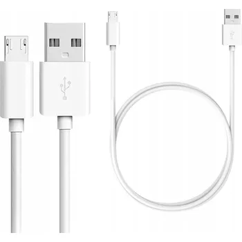 Náhradní díl pro mobilní telefon DirectLab USB kabel - microUSB typ B, 1 m, bílý