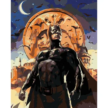 Zuty - Batman v nočním městě, 40×50 cm, bez rámu a bez vypnutí plátna