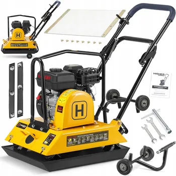 Stavební technika Benzínová vibrační deska pěch hutnící zeminu Higher 100 kg Loncin 6,5 HP