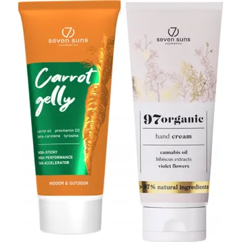 Péče o ruce 7suns Carrot Gelly Urychlovač opalování 200 Ml + Krém na ruce 75 Ml