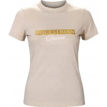 Dámské tričko s krátkým rukávem EQUESTRIAN QUEEN Jade 24SS béžové S
